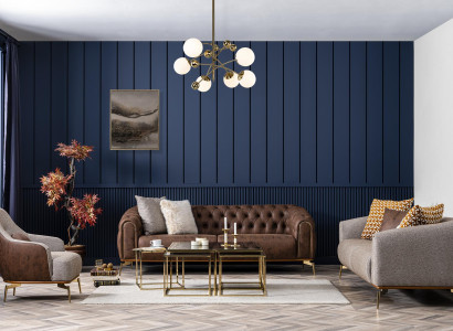 Sofagarnitur Komplette Couchgarnitur Sofa 431 Sitzer Stoff Braun 3tlg